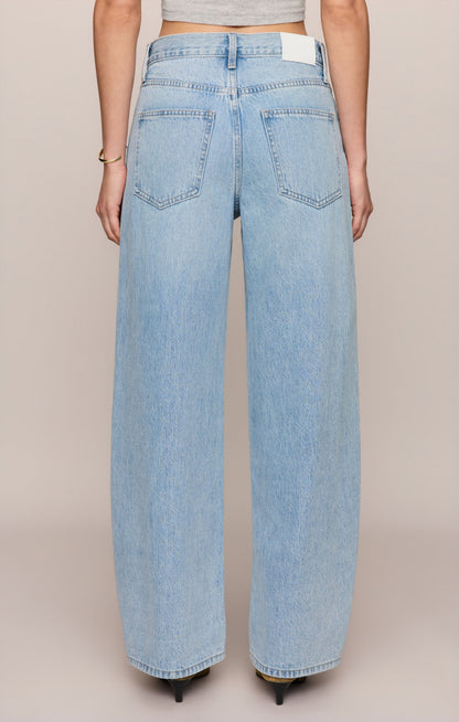 The Show Off High-Rise Bowed Denim