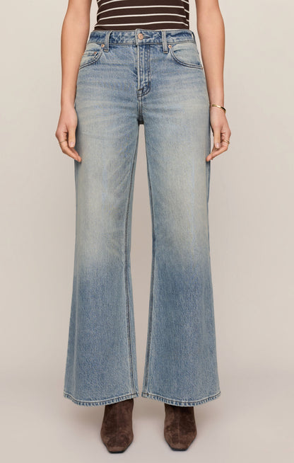 The Stunner Mid-Rise Wide Denim