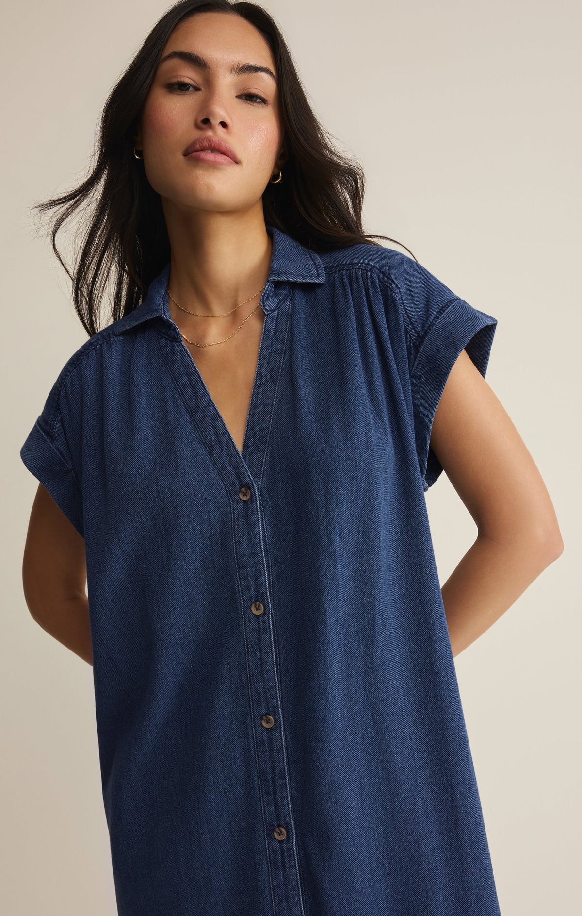 Shellbound Twill Dress