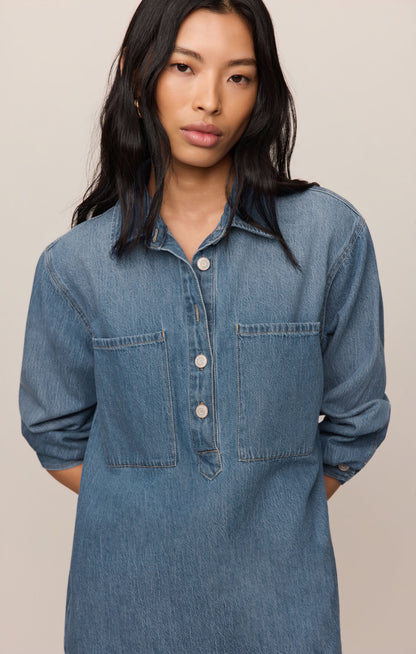 Lucie Denim Shirt Dress
