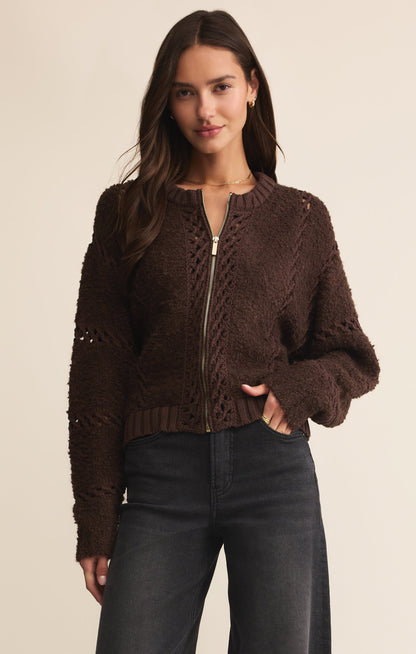 Sundance Zip-Up Sweater Jacket