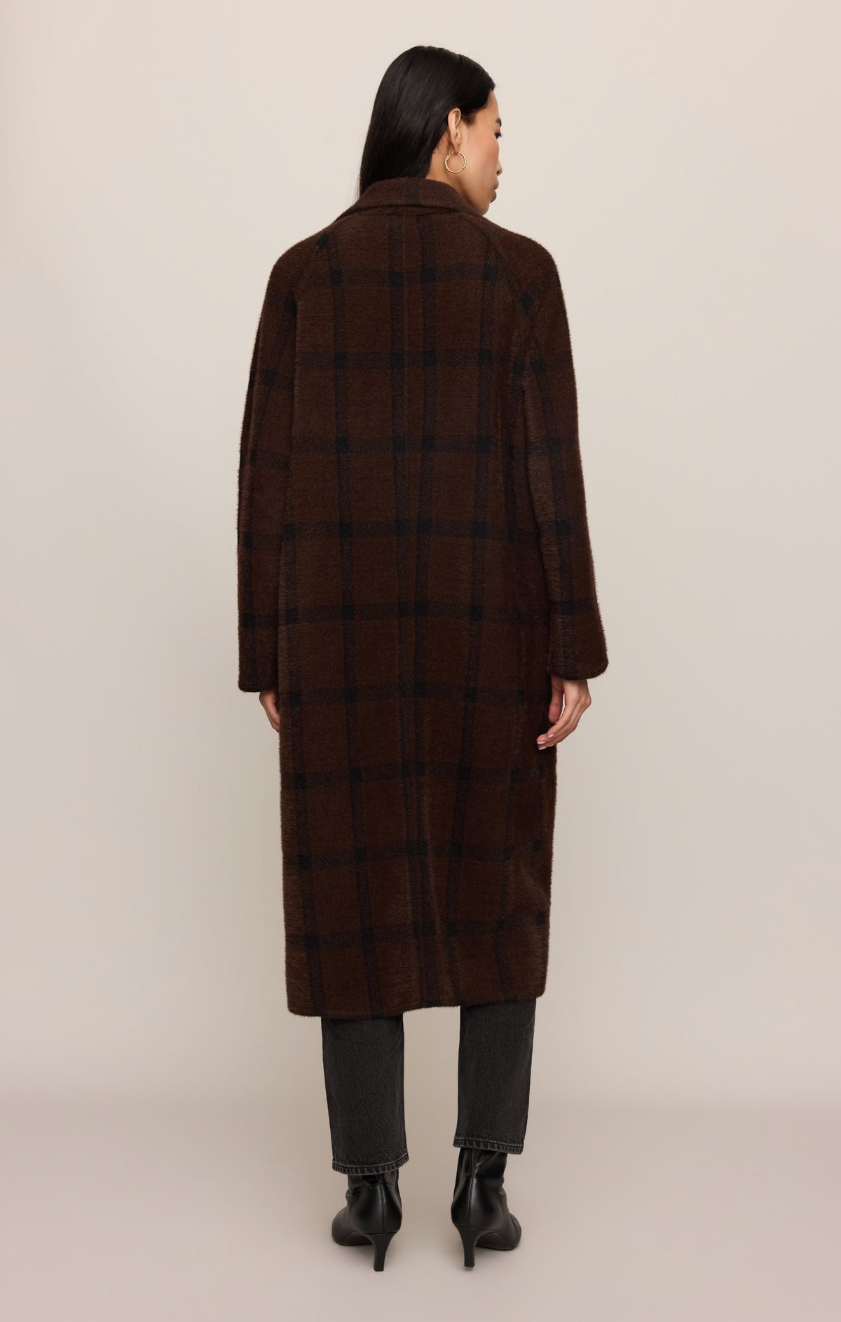 Crosby Plaid Cocoon Coat