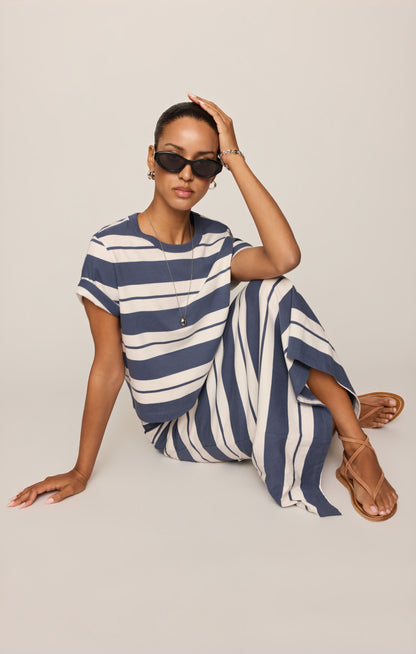 Gail Striped Midi Skirt
