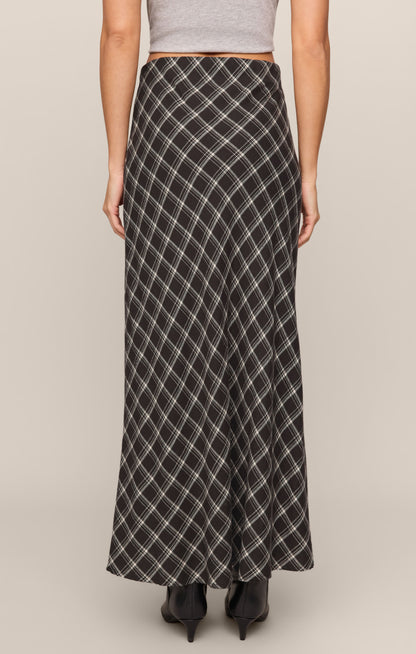 Europa Plaid Maxi Skirt