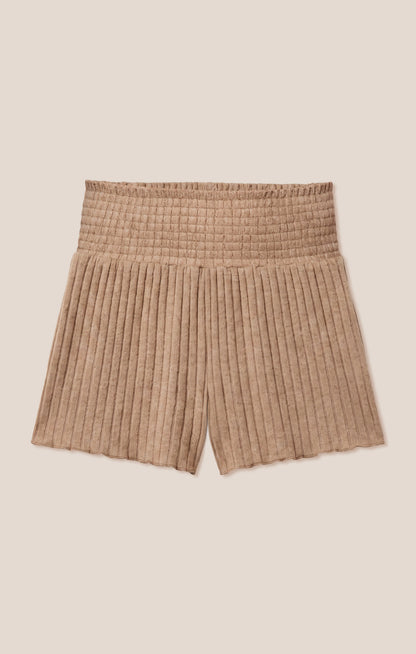 Dawn Smocked Silky Rib Short