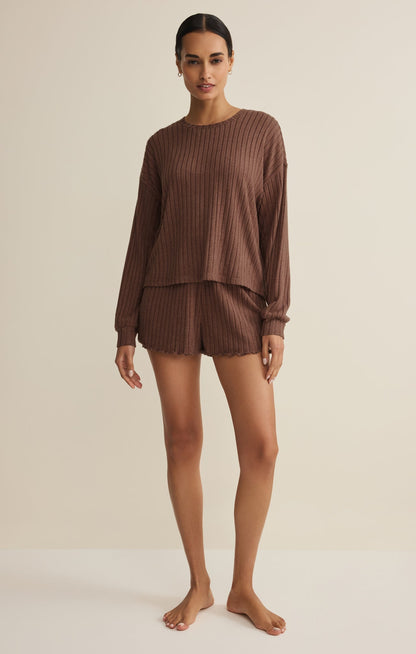Dawn Smocked Silky Rib Short