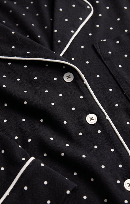 The Luxe Dot PJ Top