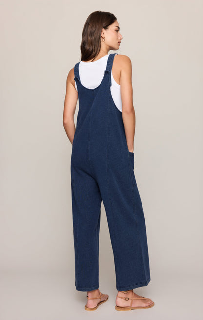 Dream All Day Knit Denim Overall