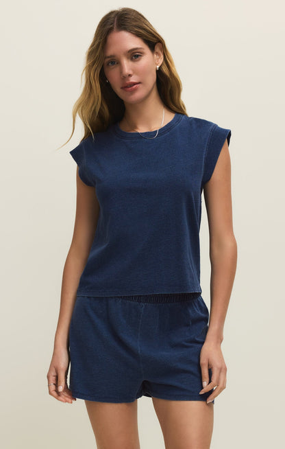 Camino Cotton Jersey Denim Tee