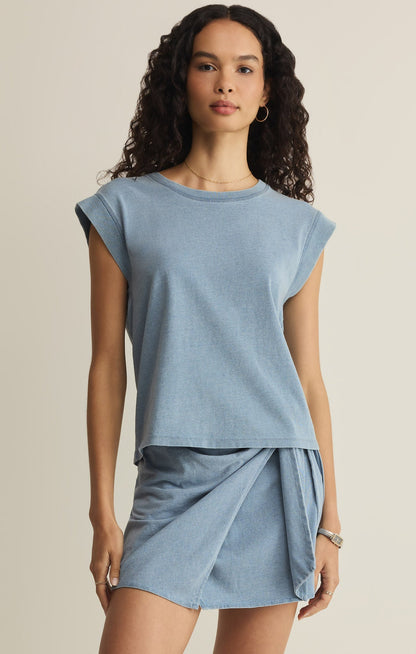 Camino Cotton Jersey Denim Tee