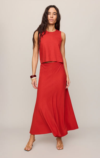 Sloane Linen Cropped Tank