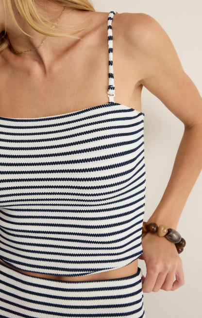 Caffari Stripe Tube Top Tank