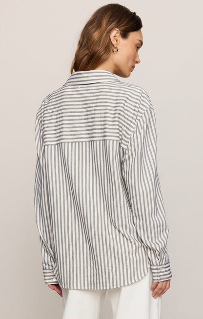 Reese Button Up Stripe Top