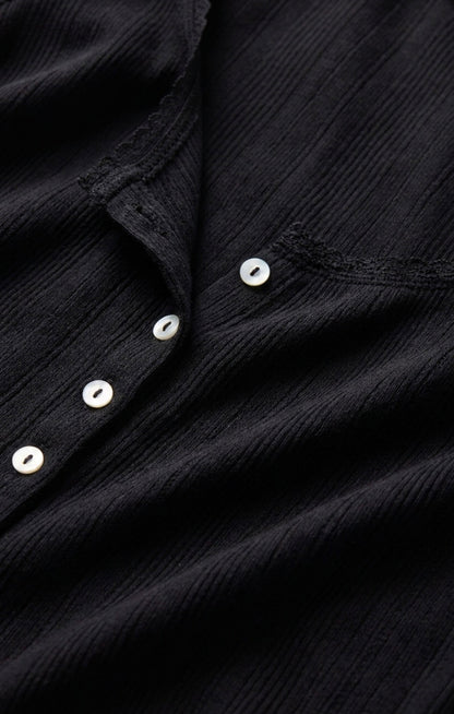 Lainey Pointelle Button Front Tank