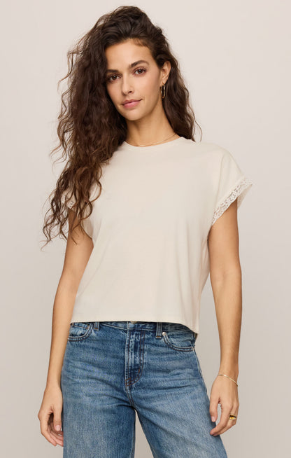 Marika Lace Trim Muscle Tee
