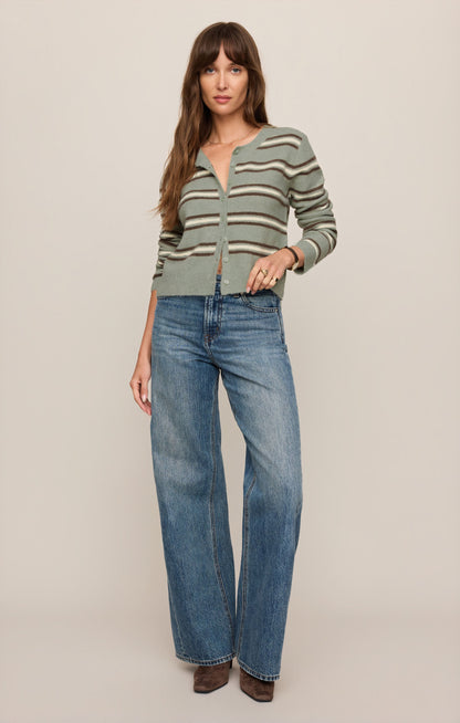 Medina Cozy Stripe Cardigan